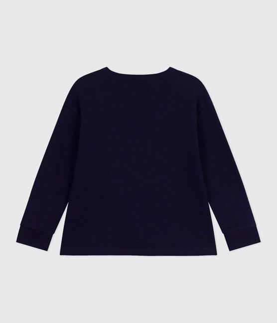 T-shirt a maniche lunghe in cotone tinta unita bambino SOIR