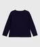 T-shirt a maniche lunghe in cotone tinta unita bambino SOIR