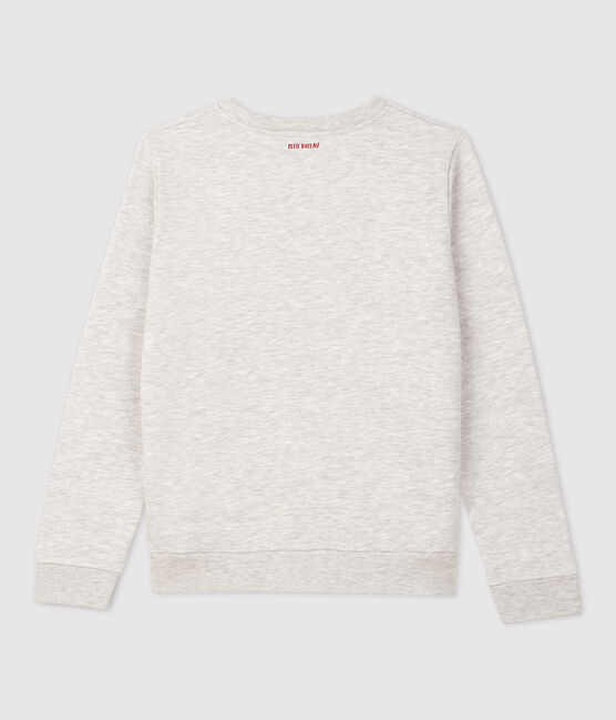 Felpa in molleton bambina/bambino grigio BELUGA CHINE