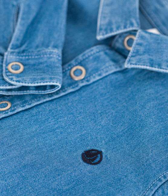 Camicia bambino in denim leggero blu DENIM CLAIR