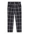 Pantalone in maglia a scacchi da bambina nero CITY/bianco MULTICO