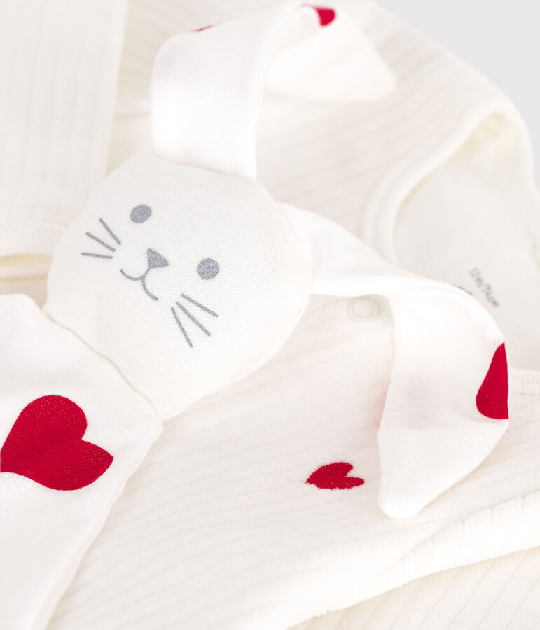 Completo regalo nascita in ciniglia variante 1