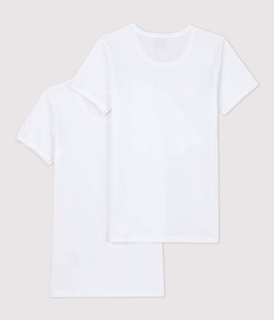 Confezione da 2 t-shirt corte bianche ragazza variante 1