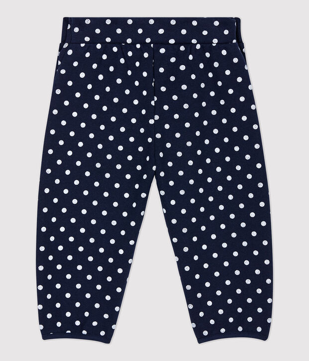 Pantaloni in molleton beb&egrave;. blu/bianco