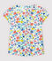 Camicione a manica corta in popeline bambina bianco MARSHMALLOW/bianco MULTICO