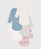 Confezione da 5 body a maniche lunghe a fiori in cotone variante 1