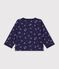 Cardigan in cotone con stampa a fiori neonata blu/multicolore