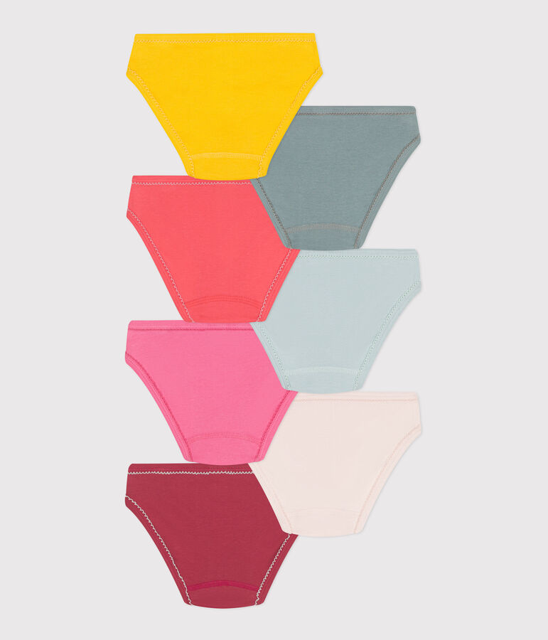 Confezione da 7 slip bambino in cotone tinta unita variante 1