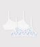 Lot de 2 brassi&egrave;res en coton multicolore