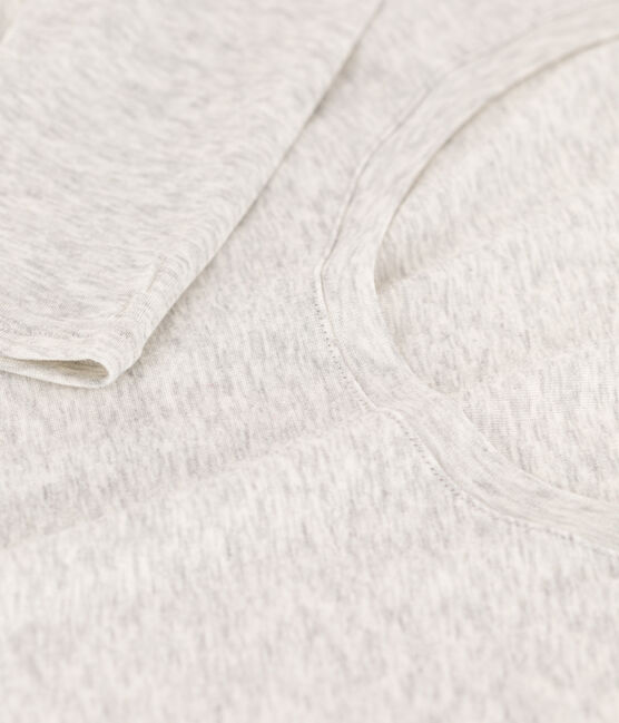 T-shirt second skin in cotone leggero donna grigio BELUGA CHINE