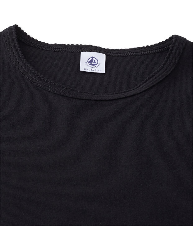 T-shirt maniche corte tinta unita donna nero