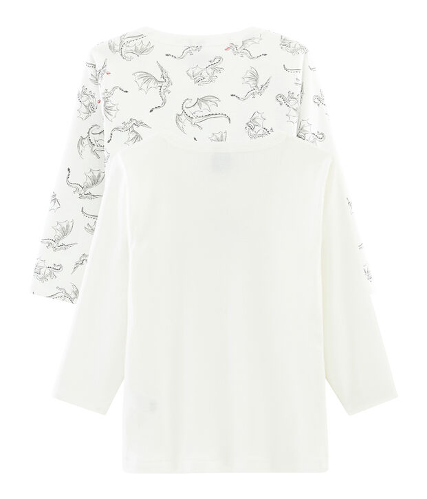 Duo t-shirt maniche lunghe bambino multicolore