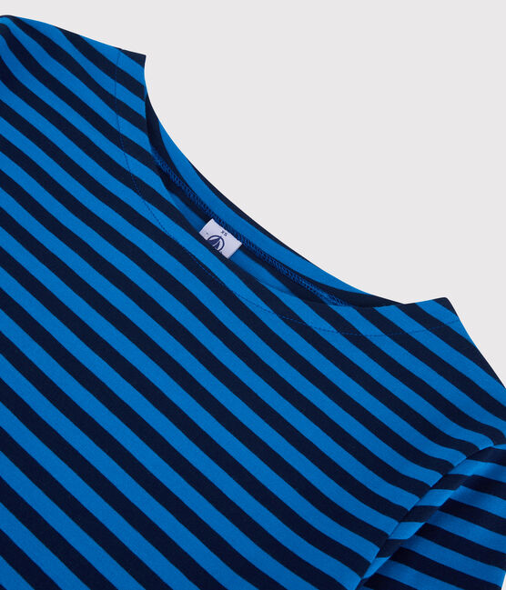 T-shirt marinière in cotone Donna blu SMOKING/ RUISSEAU