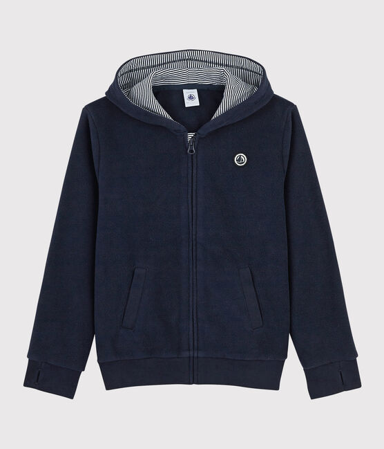 Pile con cappuccio bambina/bambino blu SMOKING