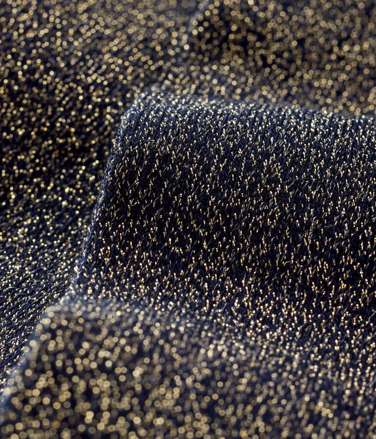 Collant brillanti beb&egrave; femmina blu