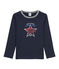 tee-shirta maniche lunghe bambino blu SMOKING