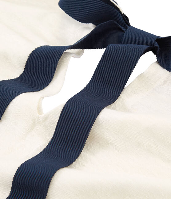 T-shirt in lino donna bianco MARSHMALLOW
