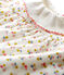 Abito body fantasia bebè femmina bianco MARSHMALLOW/bianco MULTICO