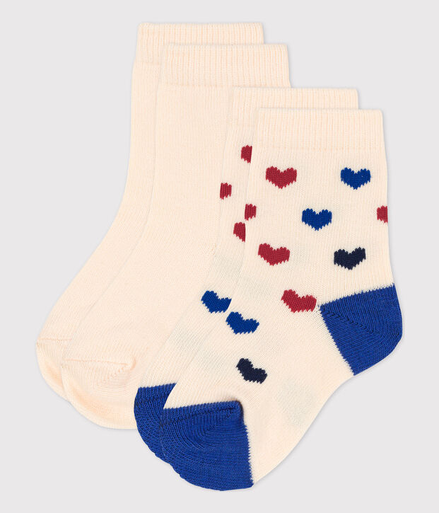 Confezione da 2 paia di calzini beb&egrave; multicolore