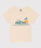 T-shirt bambina in cotone stampato bianco AVALANCHE/ MULTICO