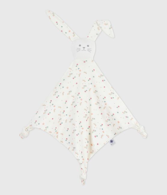 Doudou in cotone con stampa a fiori neonato bianco MARSHMALLOW/bianco MULTICO
