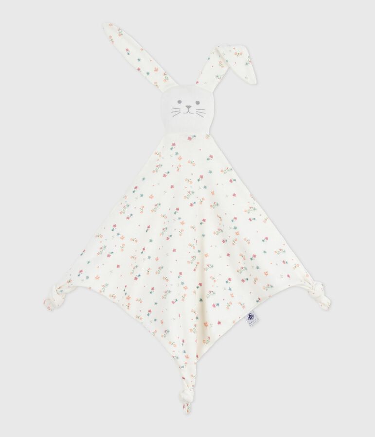Doudou in cotone con stampa a fiori neonato bianco/multicolore