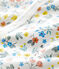 Tutina corta a fiori bebè in cotone bianco MARSHMALLOW/bianco MULTICO
