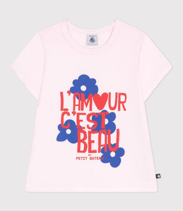 T-shirt a maniche corte in cotone bambina BARELY