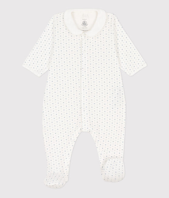 Tutina pigiama a stelle in cotone MARSHMALLOW/ ENNEIGE