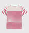 T-shirt maniche corte in jersey bambino bianco MARSHMALLOW/rosso TERKUIT