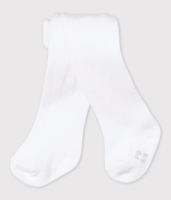 Collant bebè femmina bianco LAIT