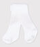 Collant bebè femmina bianco LAIT