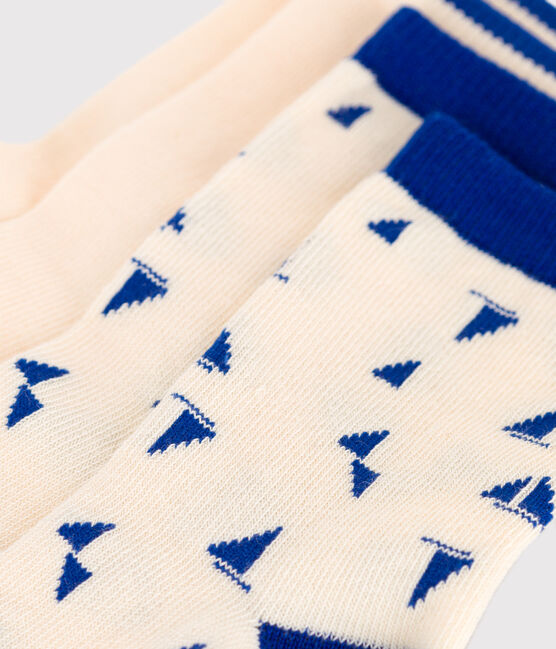 2 paia di calzini in cotone con barca stampata bambino variante 1