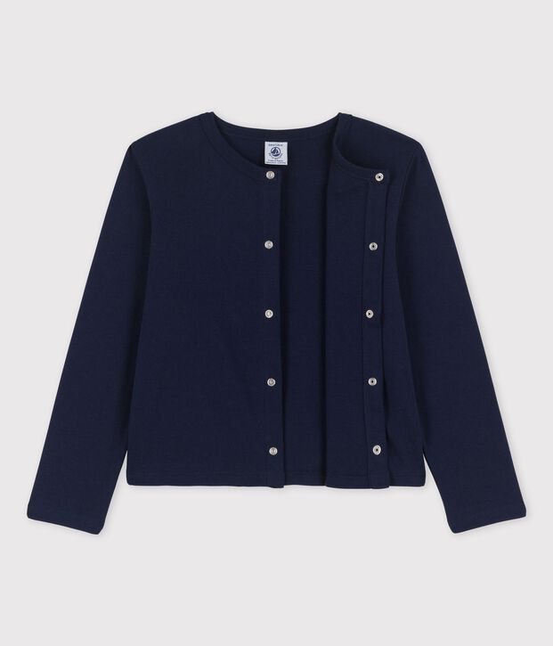 Cardigan in cotone bio bambina SMOKING