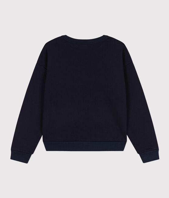 Felpa in molleton donna blu SMOKING