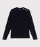 Pullover marinaro in cotone tinta unita donna blu SMOKING