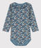 Body in cotone a fiori a manica lunga con colletto  ROVER/ MULTICO