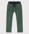 Pantaloni dritti in velluto medio bambina / bambino verde VALLEE
