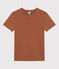T-shirt L'ICONIQUE girocollo in cotone da donna marrone CINA