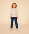 Maglia in tessuto felpato bambina rosa SALINE