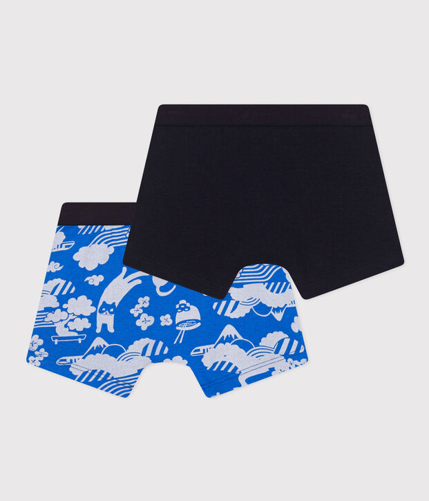 Confezione da 2 boxer in cotone bambino multicolore