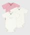 Set di body incrociati a maniche corte in cotone fantasia neonato multicolore