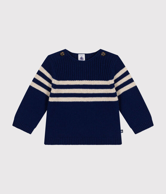 Pullover in maglia con lana blu MEDIEVAL/ AVALANCHE