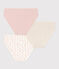 Confezione da 3 slip da ragazza in cotone ed elastam motivo fiore variante 1