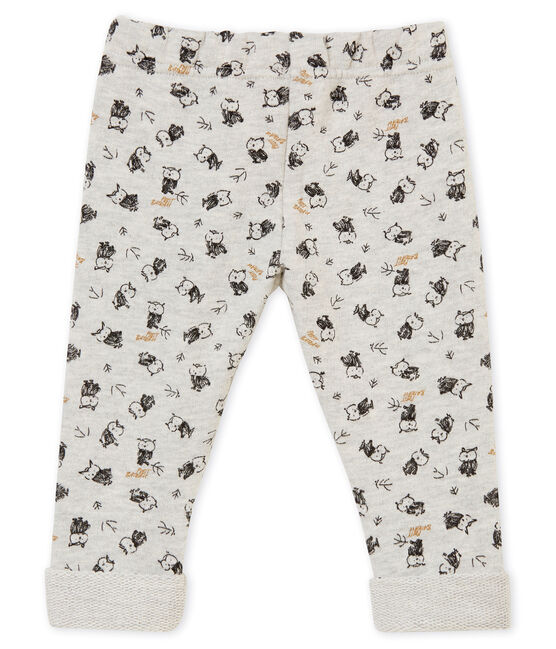 Pantalone stampato per bebé maschio grigio BELUGA/bianco MULTICO