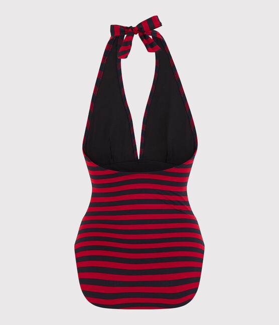 Costume intero riciclato Donna blu SMOKING/rosso TERKUIT