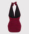 Costume intero riciclato Donna blu SMOKING/rosso TERKUIT