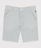 Bermuda in cotone a righe bambino bianco MARSHMALLOW/blu BRUT