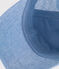 Berretto Petit Bateau in denim chiaro neonato blu DENIM CLAIR