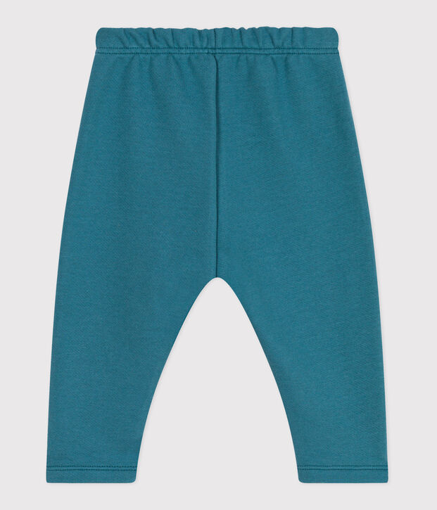 Joggers in cotone tinta unita neonato verde